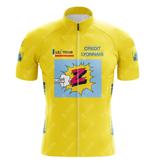 Vetements Team Z Yellow Retro Cycling Jersey