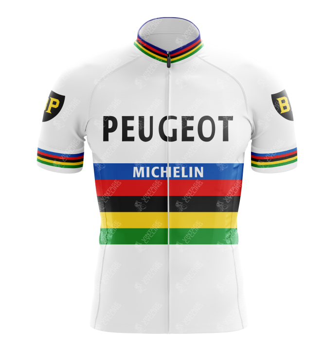 Peugeot BP Michelin Retro Cycling Jersey