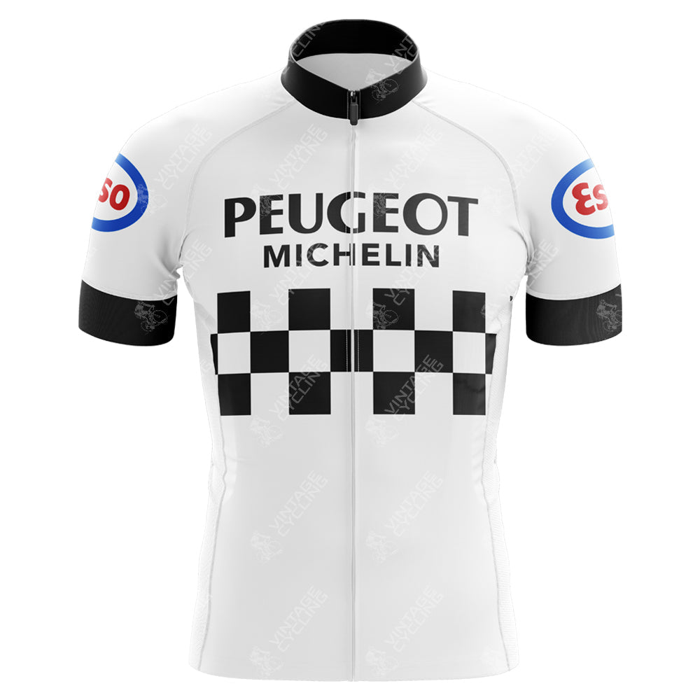 Classic 1960s Peugeot Retro Cycling Jersey