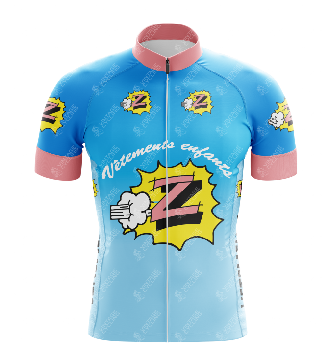 Vetements Enfants Team Z Retro Cycling Jersey