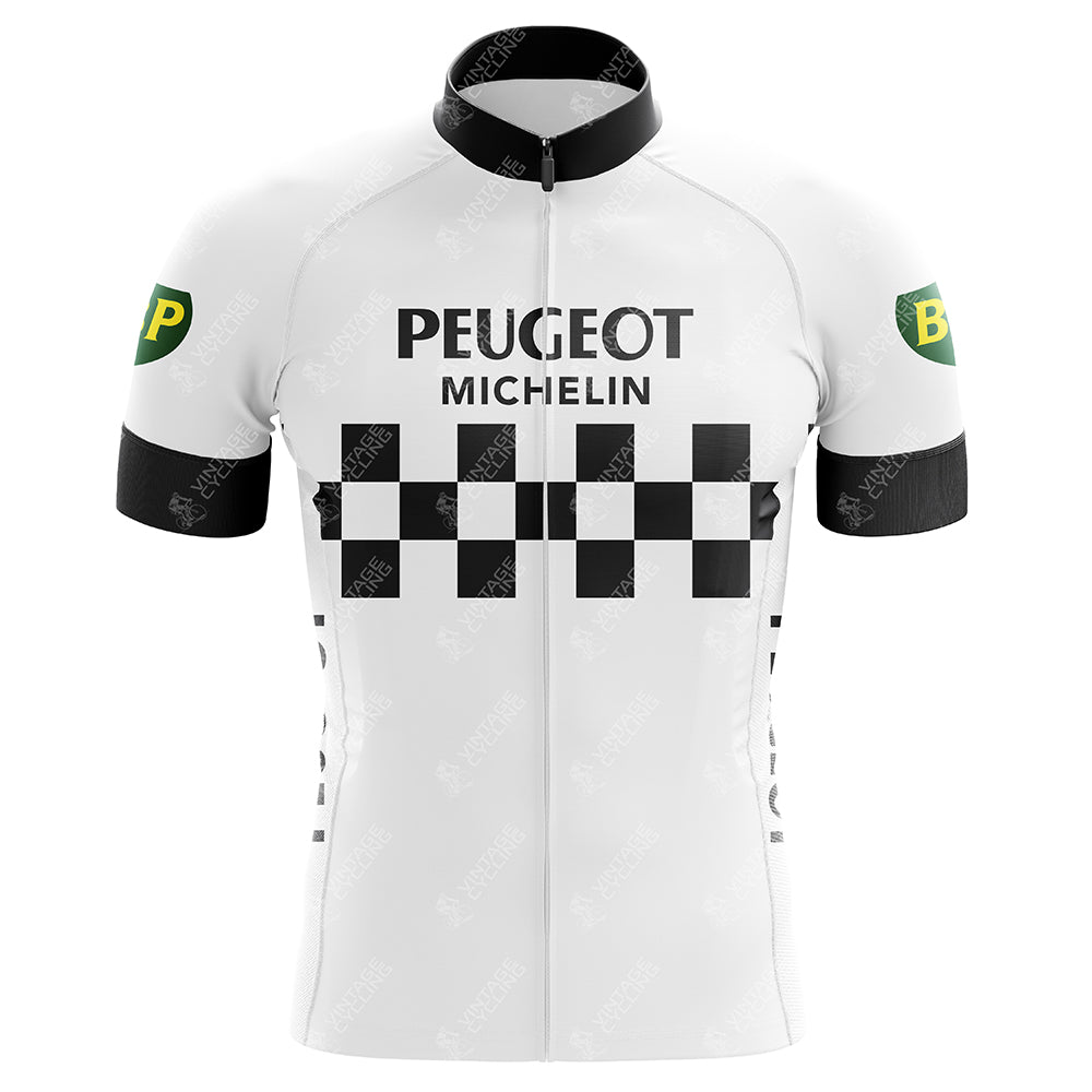 Classic 1960s Peugeot Retro Cycling Jersey