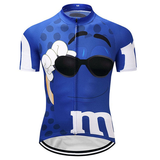 M&Ms Blue Cycling Jersey