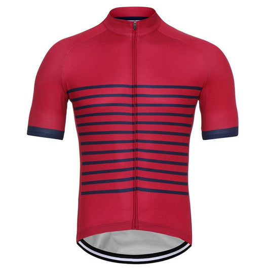 Striped Lines Retro Cycling Jersey