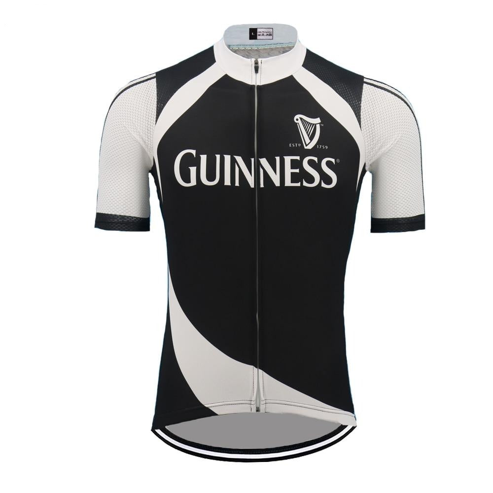 Guinness Retro Cycling Jersey Black